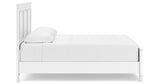 Fortman White King Panel Bed from Ashley - Luna Furniture