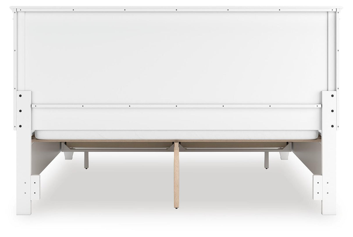 Fortman White California King Panel Storage Bed from Ashley - Luna Furniture