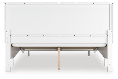 Fortman White California King Panel Storage Bed from Ashley Furniture - Luna Furniture