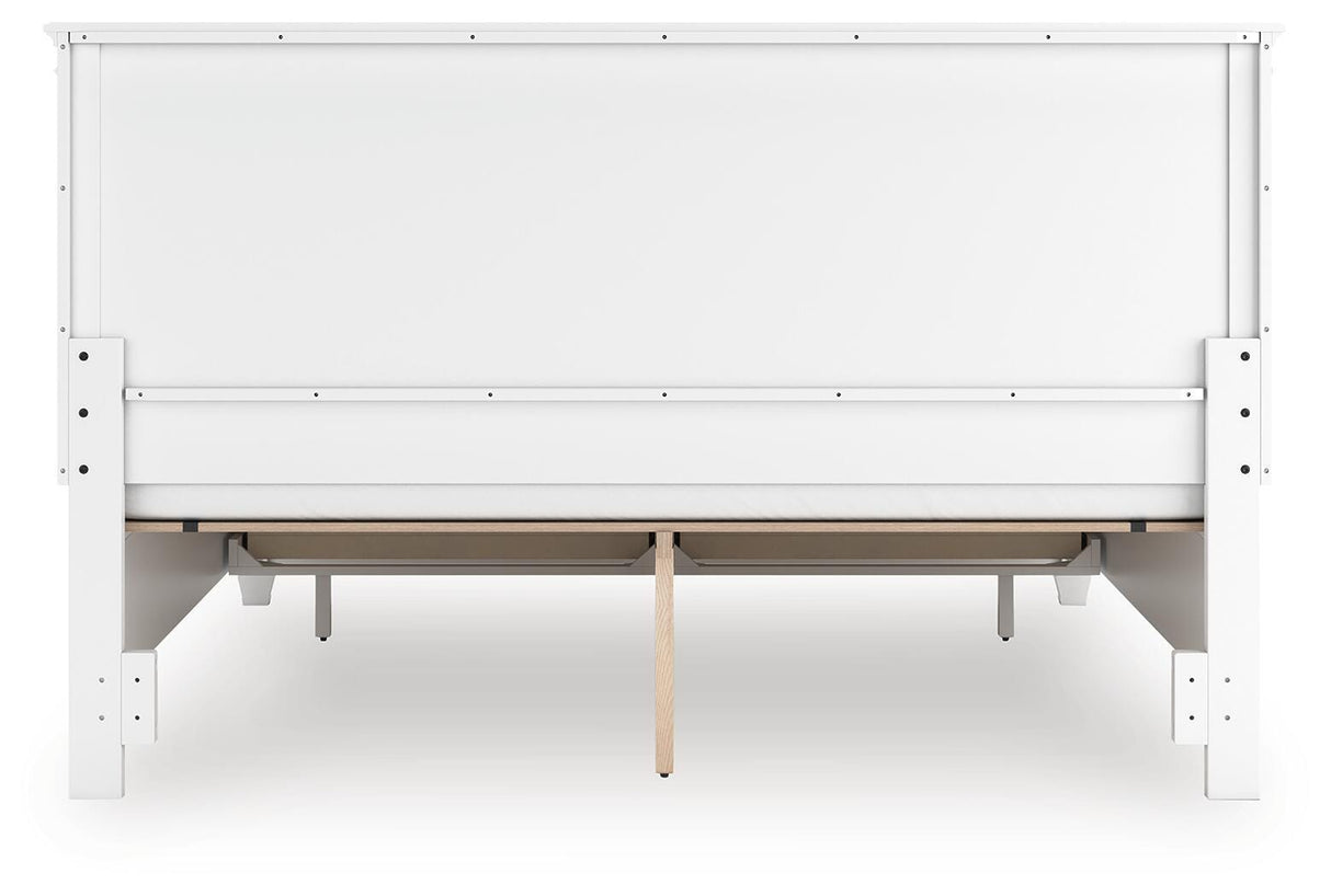 Fortman White King Panel Storage Bed from Ashley Furniture - Luna Furniture