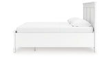 Fortman King Panel Storage Bed with Mirrored Dresser in White from Ashley - Luna Furniture