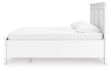 Fortman King Panel Storage Bed with Dresser in White from Ashley - Luna Furniture
