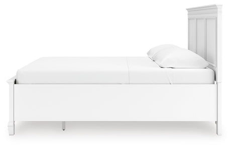 Fortman King Panel Storage Bed with Dresser in White from Ashley - Luna Furniture