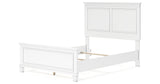 Fortman Full Panel Bed with Mirrored Dresser and Chest in White from Ashley - Luna Furniture
