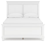 Fortman White Full Panel Bed from Ashley Furniture - Luna Furniture