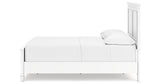 Fortman Full Panel Bed with Mirrored Dresser, Chest and 2 Nightstands in White from Ashley - Luna Furniture