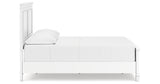 Fortman Full Panel Bed with Mirrored Dresser and Chest in White from Ashley - Luna Furniture