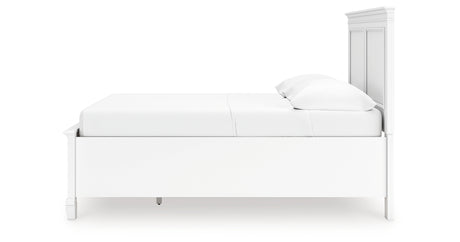 Fortman Full Panel Storage Bed with Dresser in White from Ashley - Luna Furniture