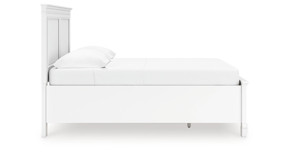 Fortman Full Panel Storage Bed with Dresser in White from Ashley - Luna Furniture