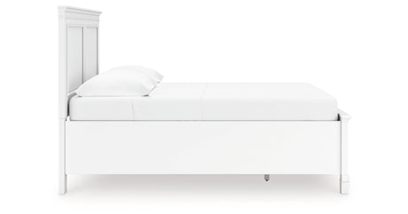 Fortman Full Panel Storage Bed with Dresser and Nightstand in White from Ashley - Luna Furniture