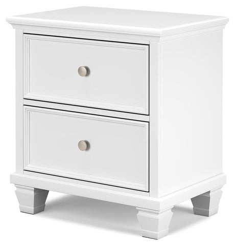 Fortman White Nightstand from Ashley - Luna Furniture