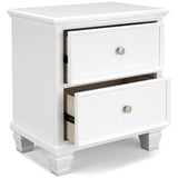 Fortman White Panel Storage Bedroom Set from Ashley - Luna Furniture