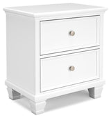 Fortman White Nightstand from Ashley - Luna Furniture