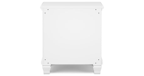 Fortman White King Panel Bed, Dresser, Mirror and Nightstand from Ashley - Luna Furniture