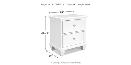 Fortman California King Panel Bed with Mirrored Dresser and Nightstand in White from Ashley - Luna Furniture