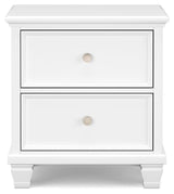 Fortman White Nightstand from Ashley - Luna Furniture