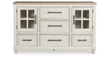 Shaybrock King Panel Bed with Dresser and 2 Nightstands in Antique White from Ashley - Luna Furniture
