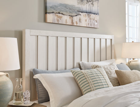 Shaybrock Antique White California King Panel Bed from Ashley Furniture - Luna Furniture