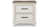 Shaybrock King Panel Bed with Mirrored Dresser and 2 Nightstands in Antique White from Ashley - Luna Furniture