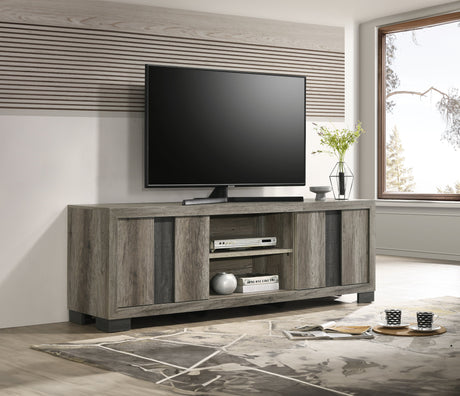 Rangley Gray TV Stand from Crown Mark - Luna Furniture