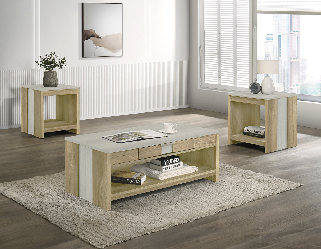 Rangley Driftwood 3-Piece Cocktail Set from Crown Mark - Luna Furniture