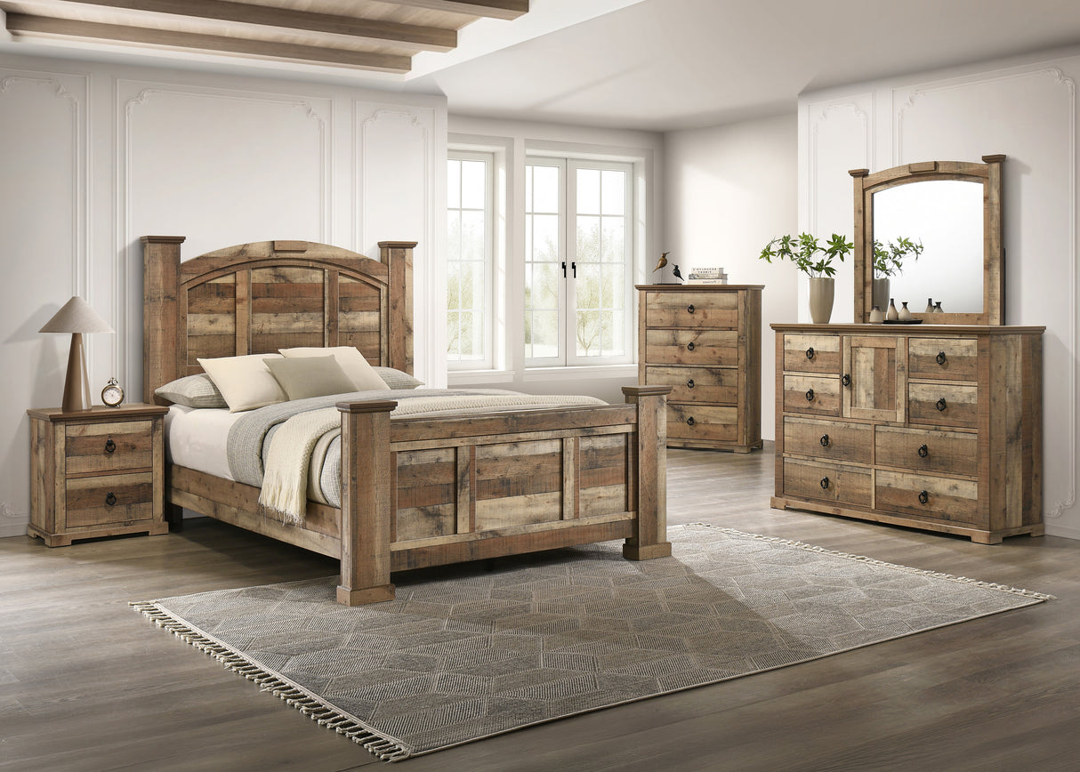 Ella-Mae Natural Bedroom Set from Crown Mark - Luna Furniture