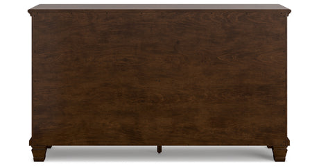 Danabrin Queen Panel Storage Bed with Dresser and Chest in Brown from Ashley - Luna Furniture
