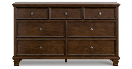 Danabrin Full Panel Storage Bed with Dresser and Chest in Brown from Ashley - Luna Furniture