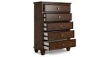 Danabrin California King Panel Storage Bed with Dresser and Chest in Brown from Ashley - Luna Furniture