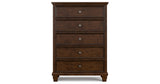 Danabrin California King Panel Storage Bed with Dresser and Chest in Brown from Ashley - Luna Furniture