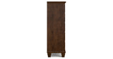 Danabrin King Panel Bed with Mirrored Dresser, Chest and 2 Nightstands in Brown from Ashley Furniture - Luna Furniture