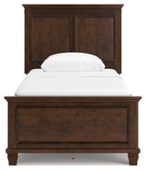 Danabrin Brown Twin Panel Bed from Ashley Furniture - Luna Furniture