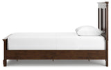 Danabrin Brown Cherry Wood Twin Panel Bed, Dresser and Nightstand from Ashley Furniture - Luna Furniture