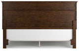 Danabrin Brown California King Panel Bed with Mirrored Dresser from Ashley Furniture - Luna Furniture