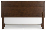 Danabr Brown King Panel Bed with Mirrored Dresser from Ashley Furniture - Luna Furniture