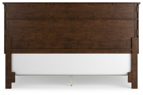 Danabr Brown King Panel Bed with Mirrored Dresser from Ashley - Luna Furniture