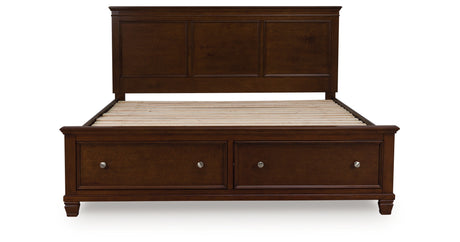 Danabrin King Panel Storage Bed with Dresser and Nightstand in Brown from Ashley - Luna Furniture