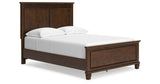 Danabrin Full Panel Bed with Mirrored Dresser, Chest and 2 Nightstands in Brown from Ashley Furniture - Luna Furniture
