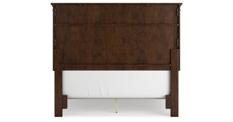 Danabrin Full Panel Bed with Mirrored Dresser and Chest in Brown from Ashley Furniture - Luna Furniture