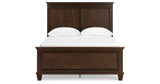 Danabrin Full Panel Bed with Mirrored Dresser and 2 Nightstands in Brown from Ashley Furniture - Luna Furniture