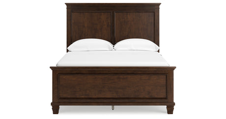 Danabrin Full Panel Bed with Mirrored Dresser and Chest in Brown from Ashley Furniture - Luna Furniture
