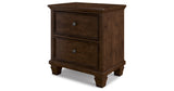 Danabrin King Panel Storage Bed with Mirrored Dresser and Nightstand in Brown from Ashley - Luna Furniture