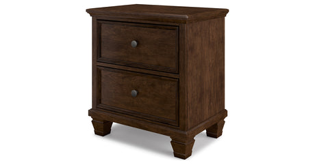 Danabrin King Panel Storage Bed with Mirrored Dresser and Nightstand in Brown from Ashley Furniture - Luna Furniture