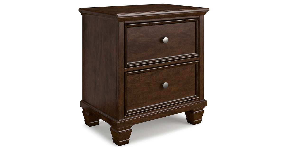 Danabrin King Panel Storage Bed with Mirrored Dresser and Nightstand in Brown from Ashley - Luna Furniture