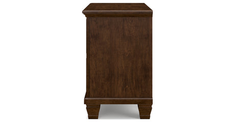 Danabrin Twin Panel Storage Bed with Mirrored Dresser and Nightstand in Brown from Ashley - Luna Furniture