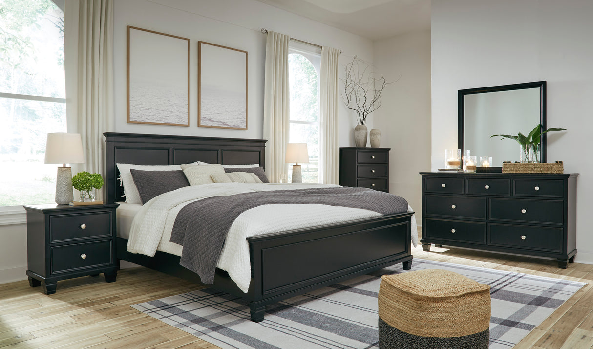 Lanolee Black Panel Bedroom Set from Ashley - Luna Furniture