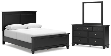 Lanolee Black Panel Bedroom Set from Ashley - Luna Furniture