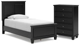 Lanolee Twin Panel Bed and Chest from Ashley Furniture - Luna Furniture