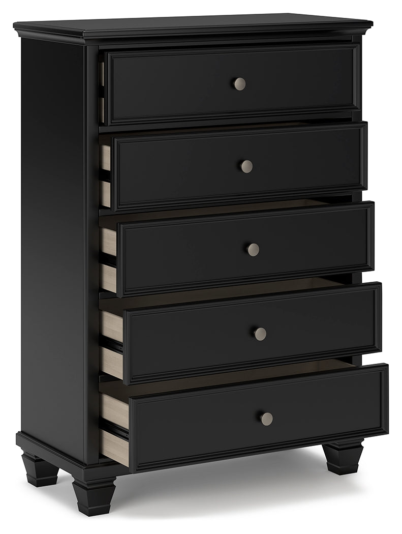 Lanolee Twin Panel Bed and Chest from Ashley Furniture - Luna Furniture