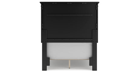 Lanolee Black Twin Panel Bed from Ashley Furniture - Luna Furniture